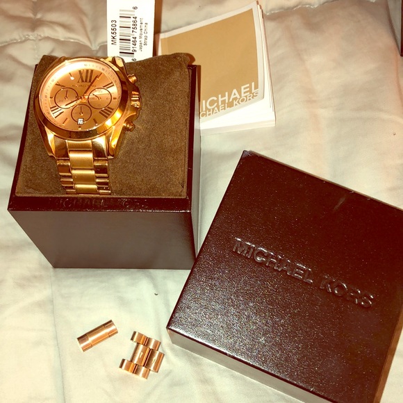 Michael Kors rose gold watch main image 8